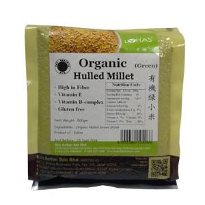 Organic Hulled Millet (Green)