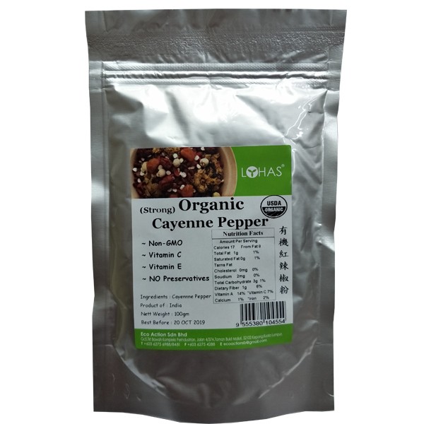 Organic Cayenne Pepper Powder (strong) Lohas