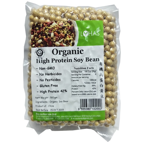 Organic High Protein Soy Bean Lohas