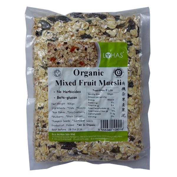 Organic Mixed Fruit Muesli Lohas